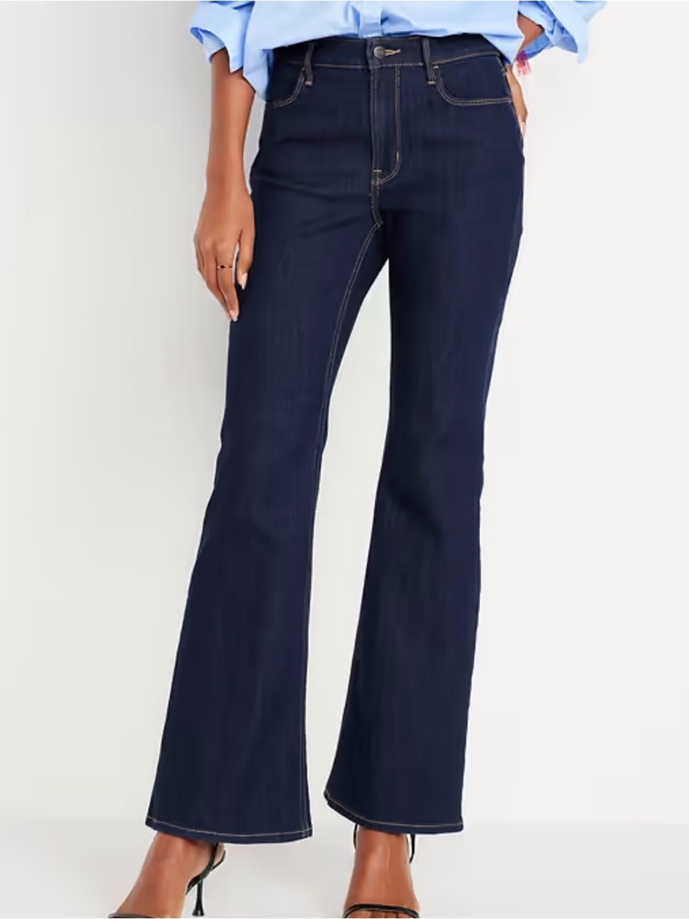 Old Navy Dark Wash Wow High Rise Flare Jeans 12